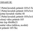 CZ Sada plnho vlce 105/3 mm B EURO II.PRX 6421 Fortera 1004, 1204, 1304