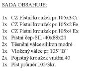 CZPK Kompletter Zylindersatz pr.105/3kr. EURO 4