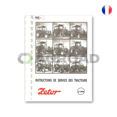 Nvod k obsluze ve francouzskm jazyce pro Zetor 5211-7745 / Instructions deservice des tracteurs