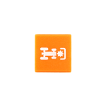 Symbol / Kappe orange für Frontzapfwelle O