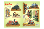 Vystřihovánky jednoduché traktory Zetor