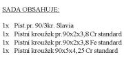 Satz Kolben + Kolbenringe ? 90/3kr. Slavia 2S90A Standard
